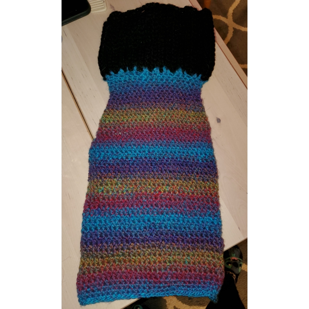 Crocheted dog sweater S/M
